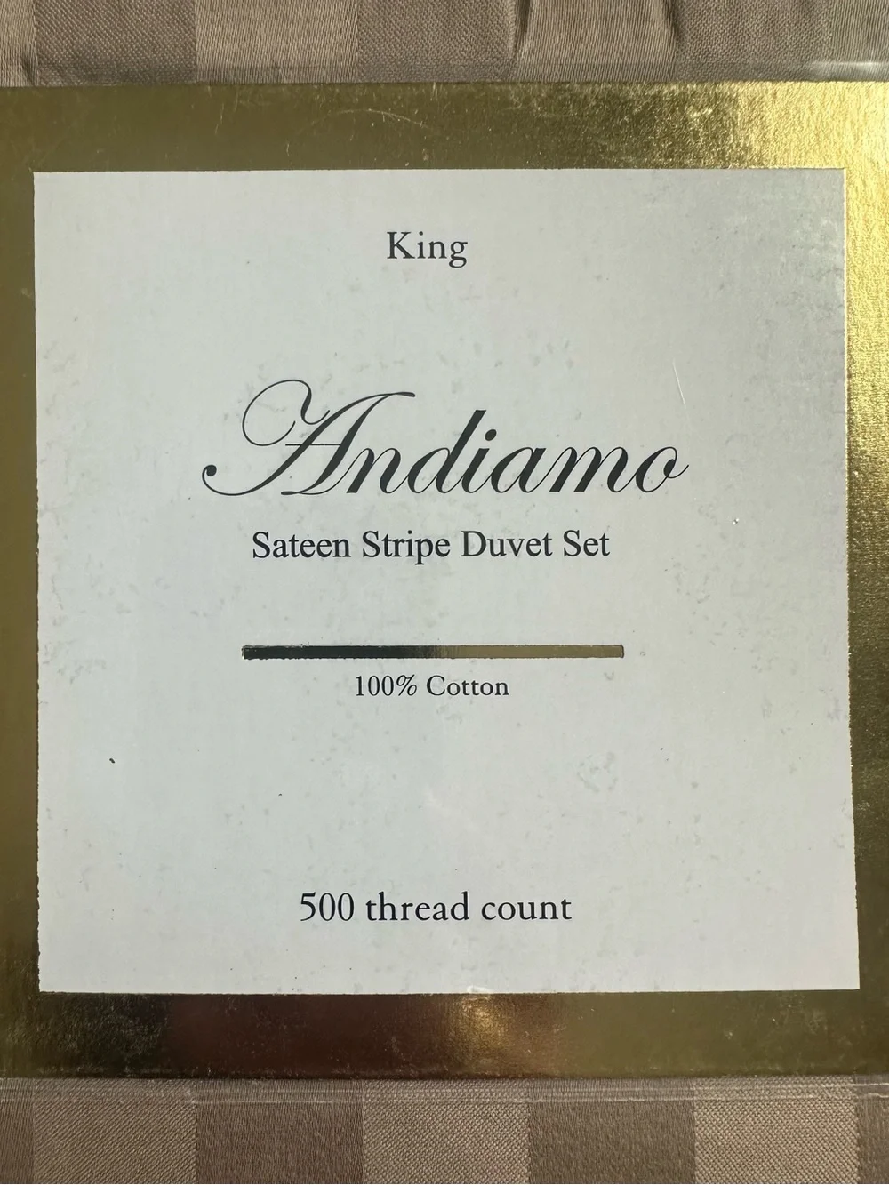 Andiamo king duvet